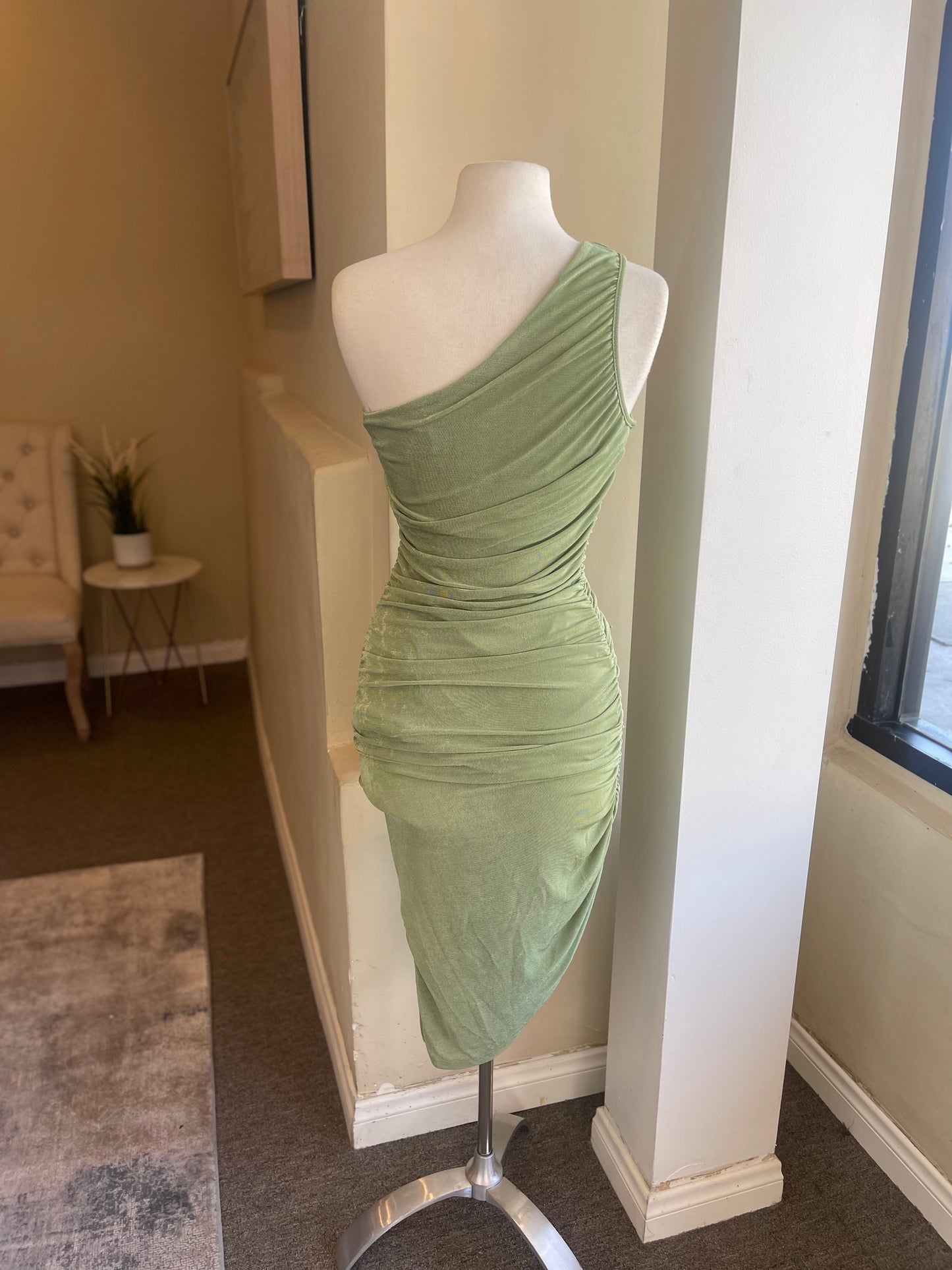 One Shoulder Scrunge Mini FINAL SALE