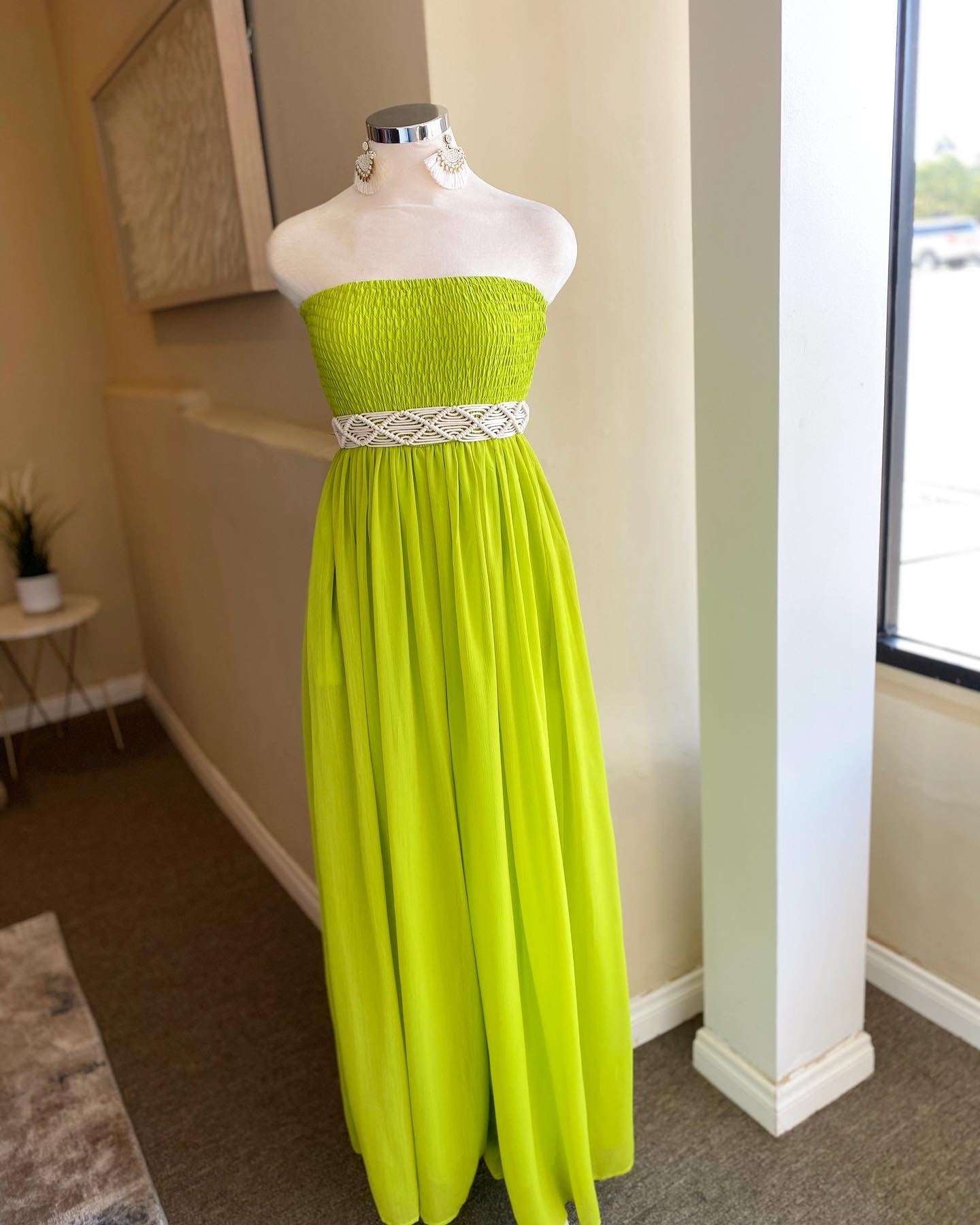 Tube Wide Leg Yoru Chiffon Jumpsuit