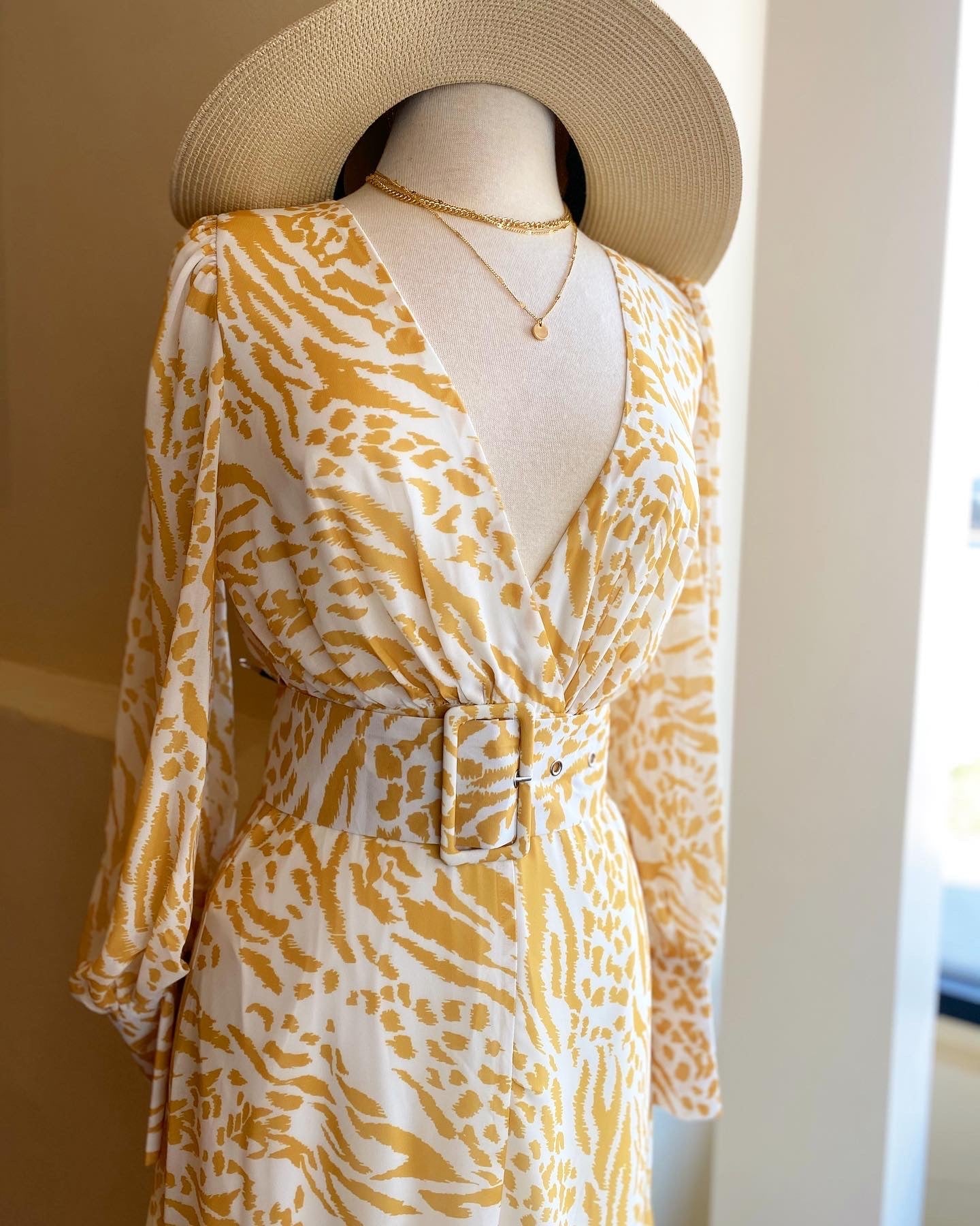 Chiffon Animal Print Maxi