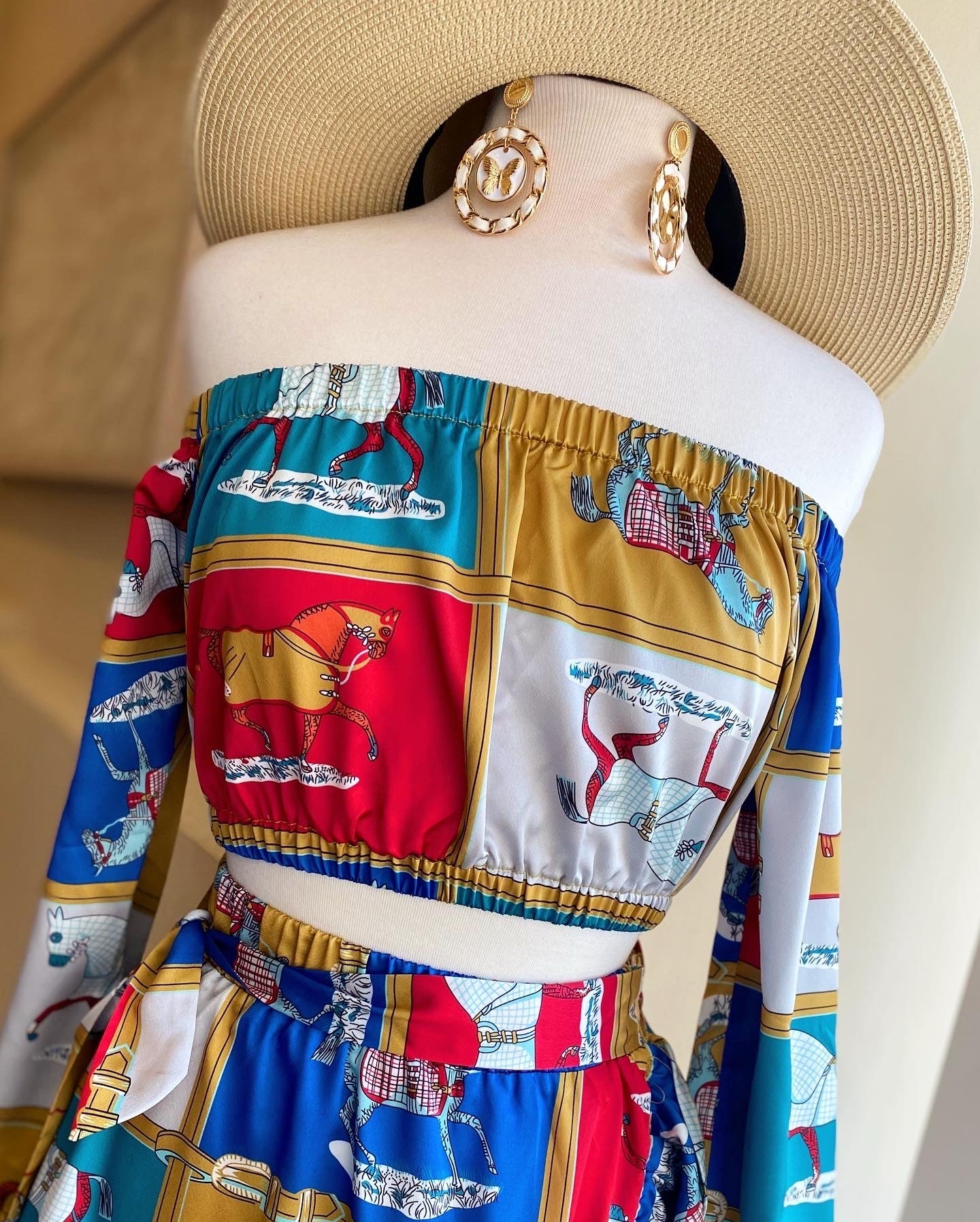 O/S Printed Skirt Set