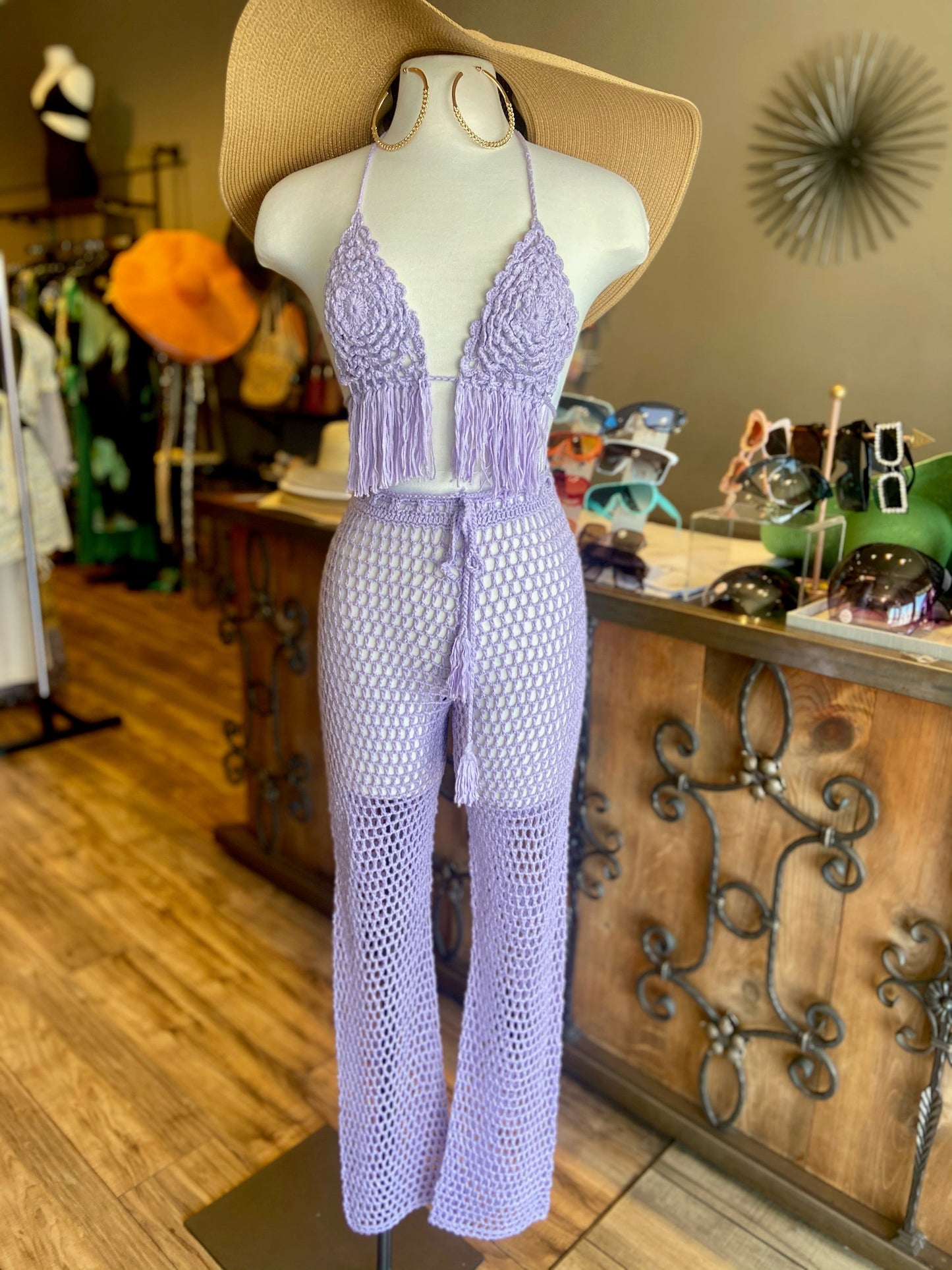 Crochet Bra & Pants Set FINAL SALE
