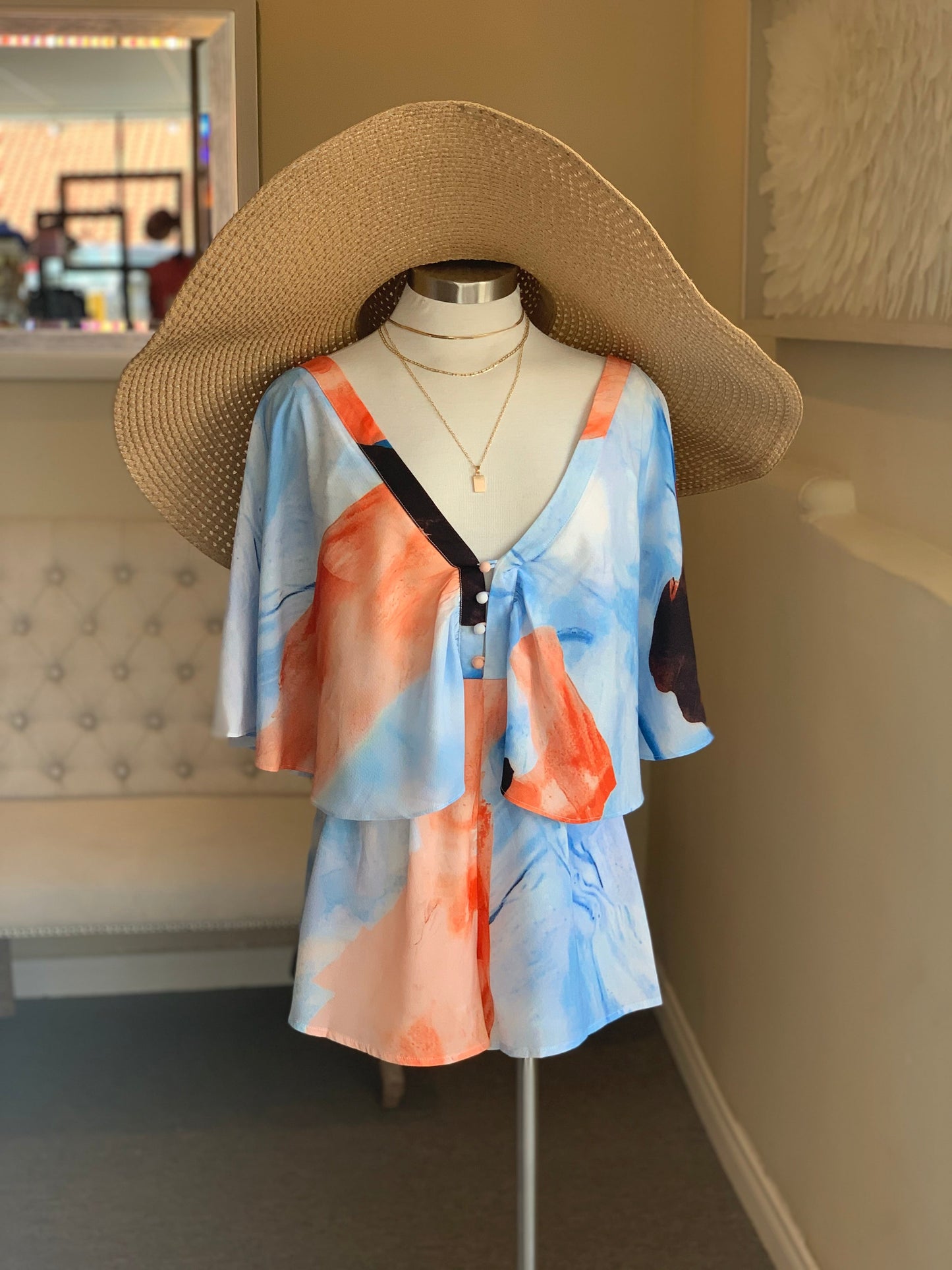 Layered Pastel Romper