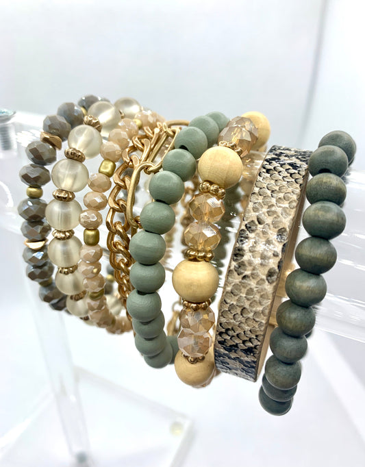 Wood & Metals Bracelet