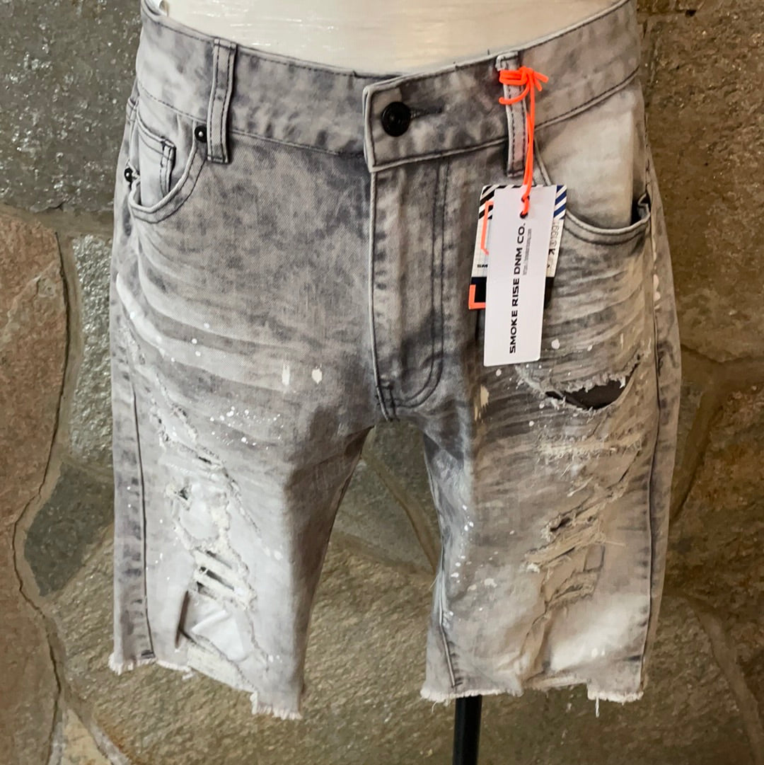 Grey Jean Shorts