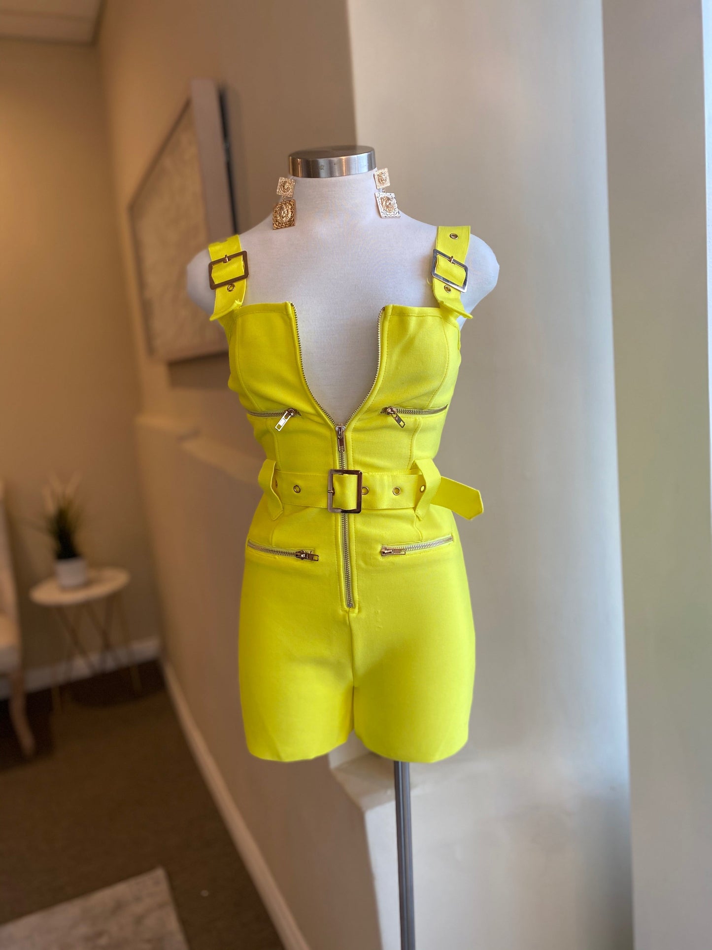 Strap Shoulder Bandage Romper