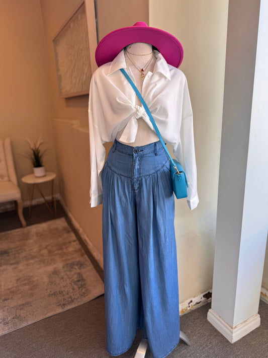 Button Down Oversized Blouse