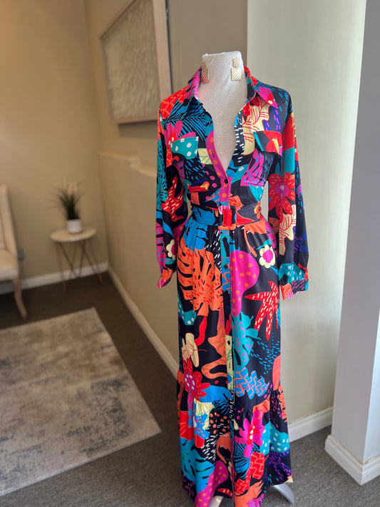 Belted Maxi Dress