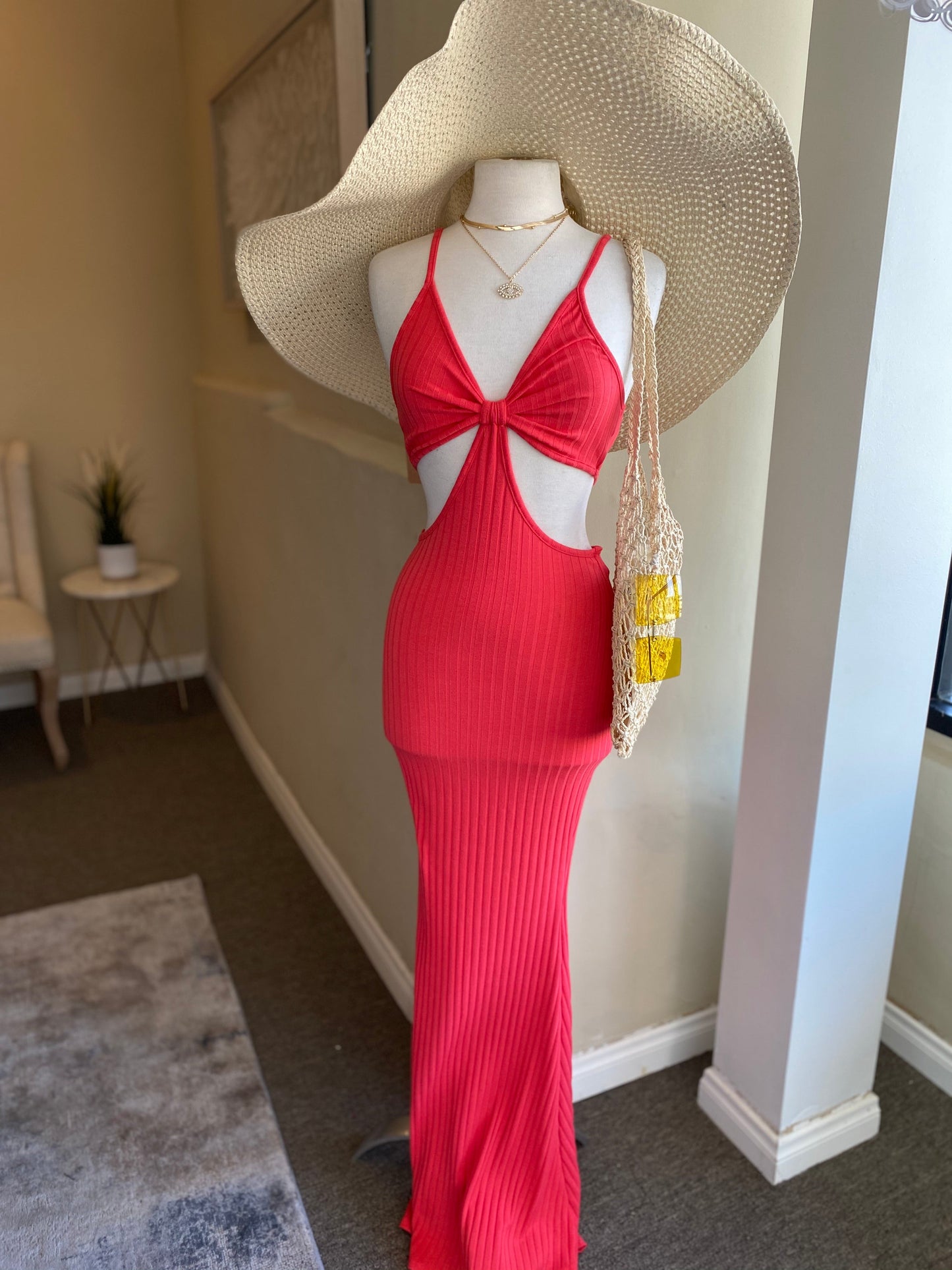 Rib Bikini Top Mermaid Dress FS