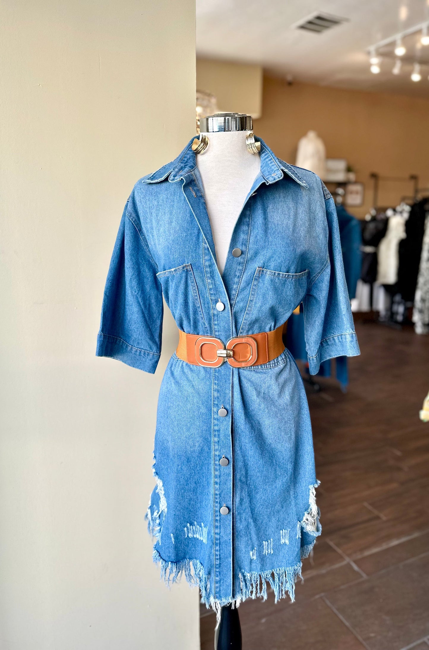Denim Short Dress