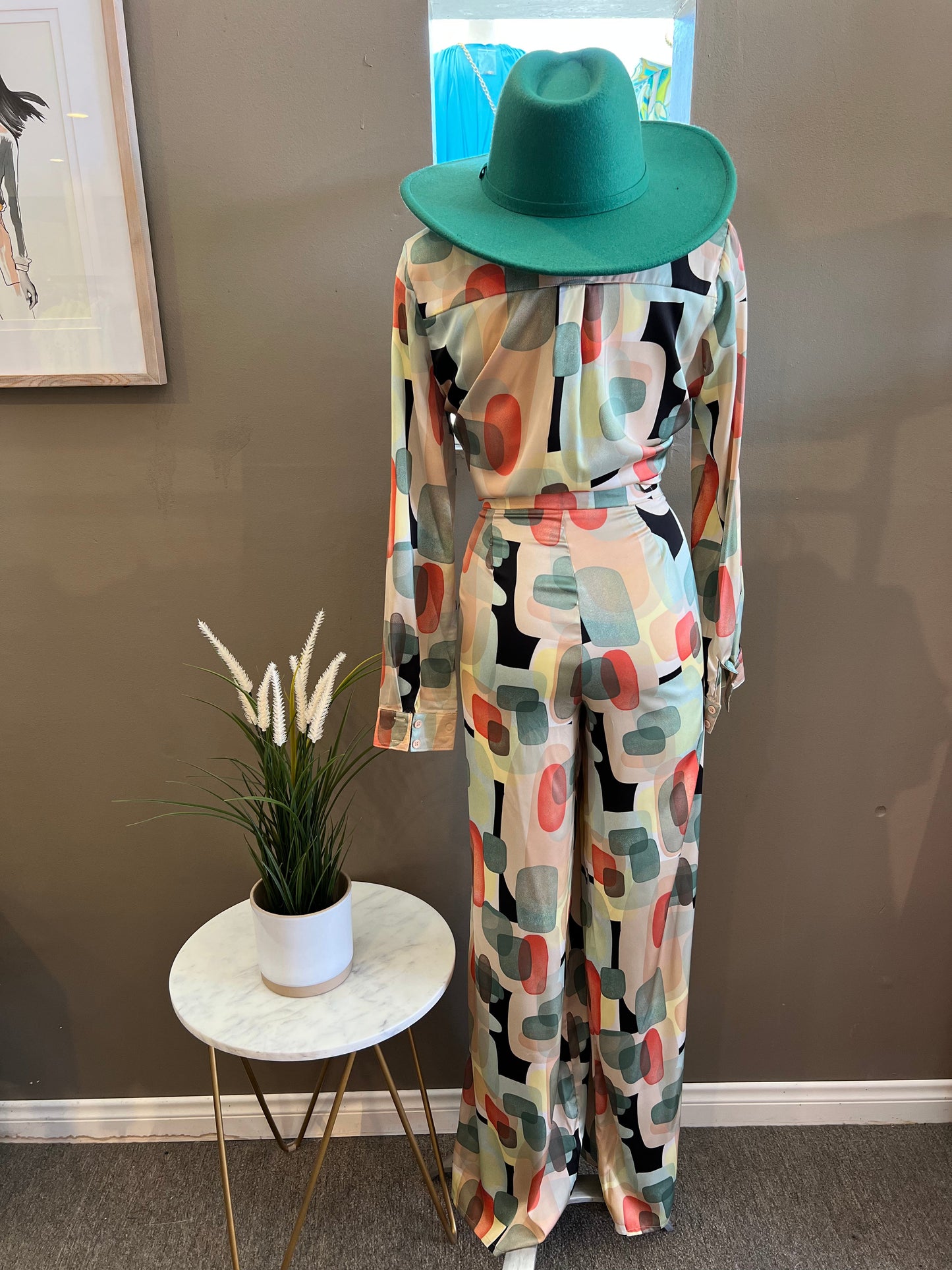 Wide Leg Pants Set