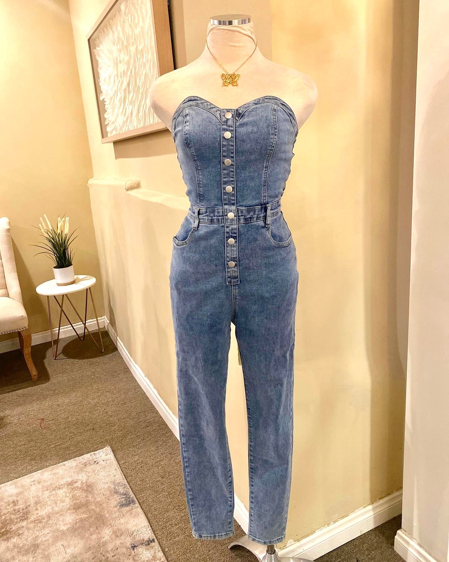 Denim Tube Jumper
