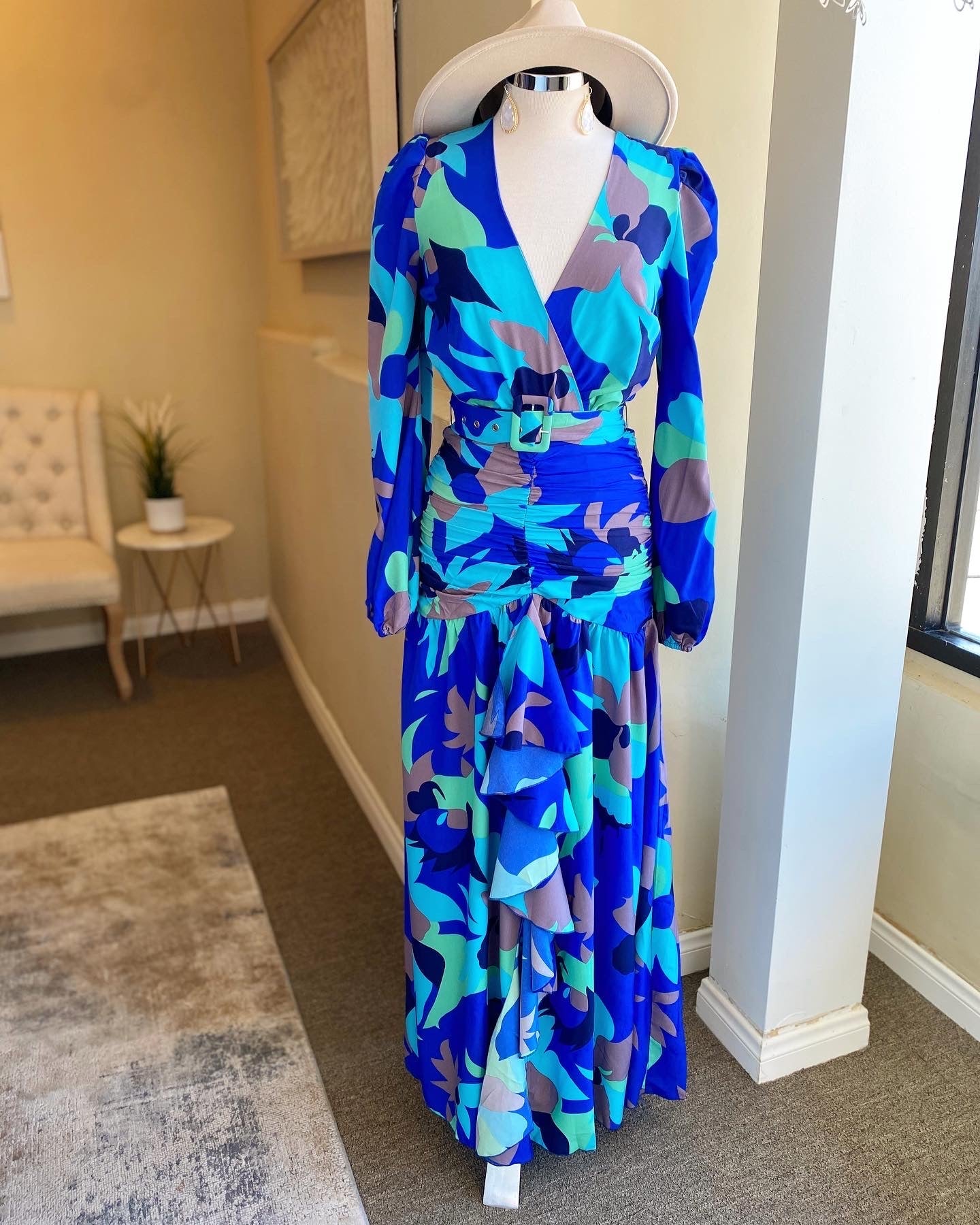 Royal Combo Maxi Dress FINAL SALE