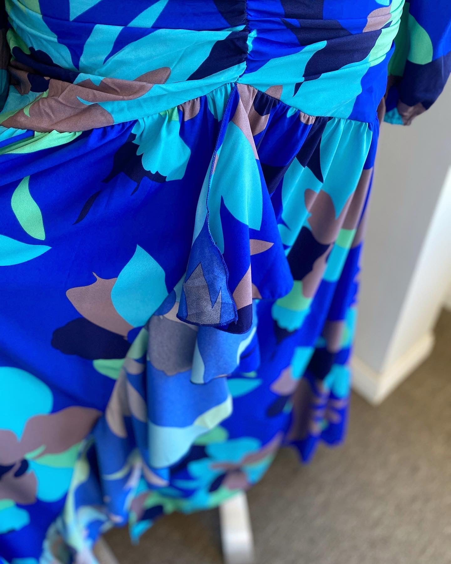 Royal Combo Maxi Dress FINAL SALE