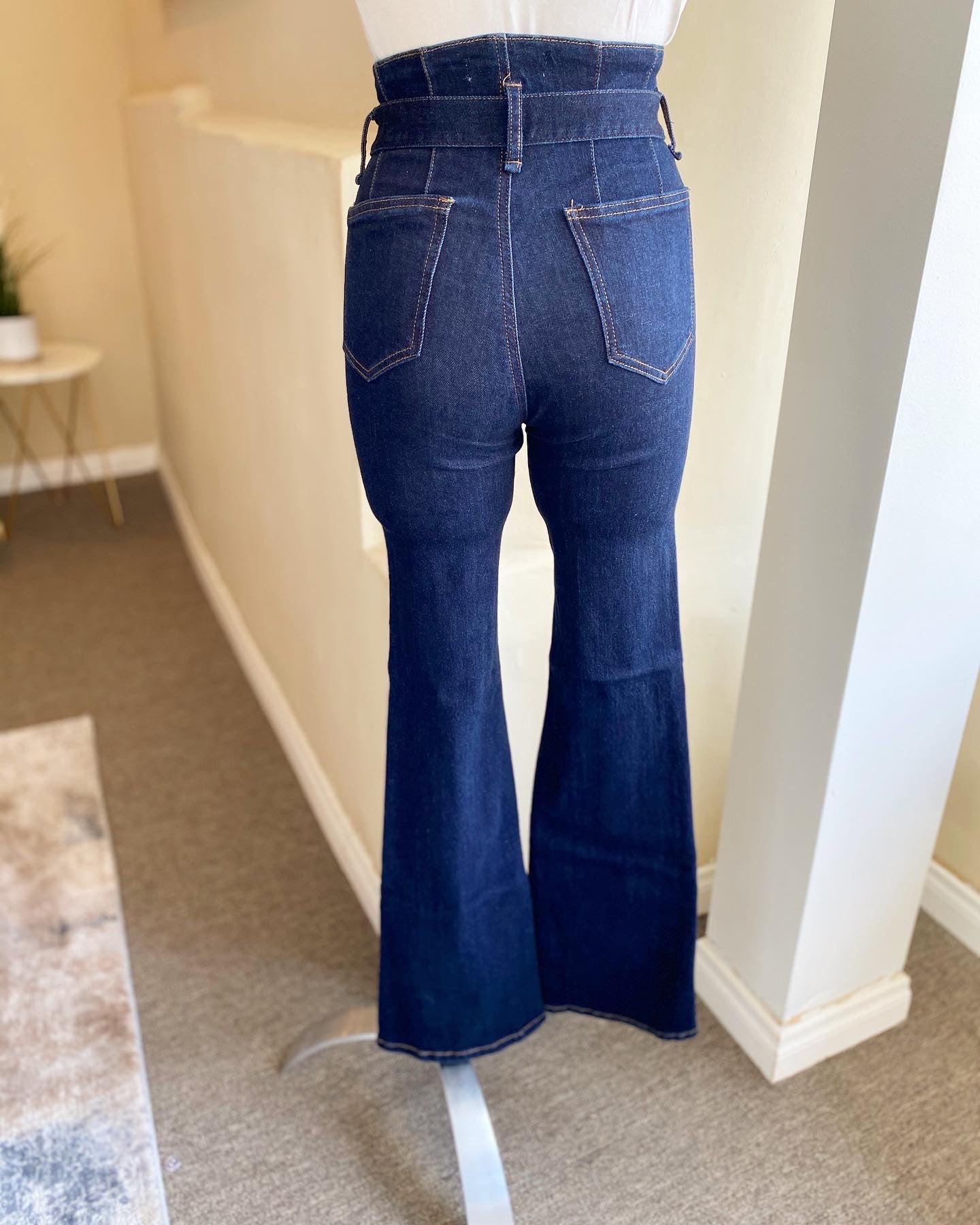 High Rise Flare Leg With Strap