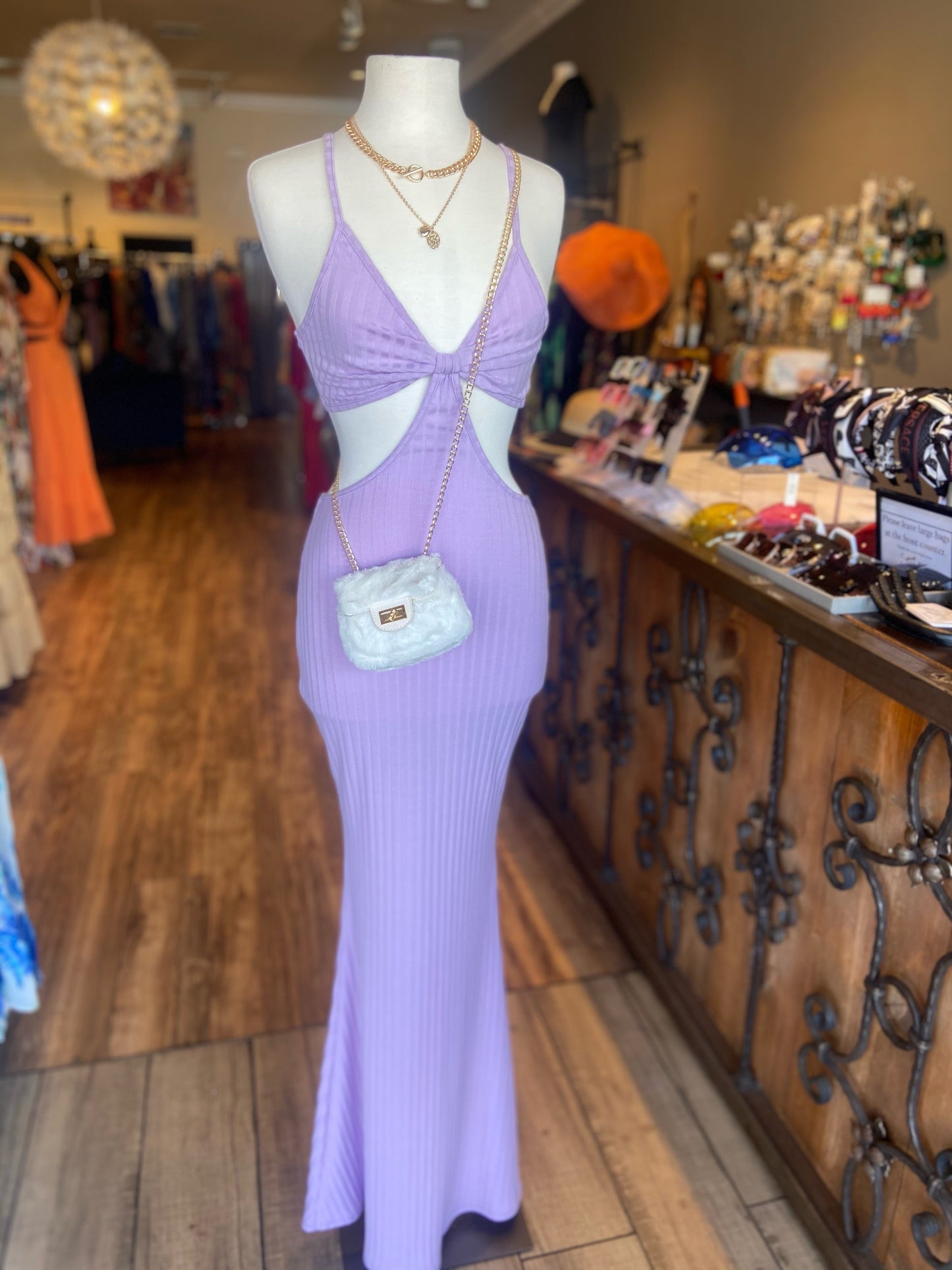 Rib Bikini Top Mermaid Dress FS