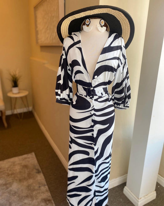 Zebra Maxi Dress