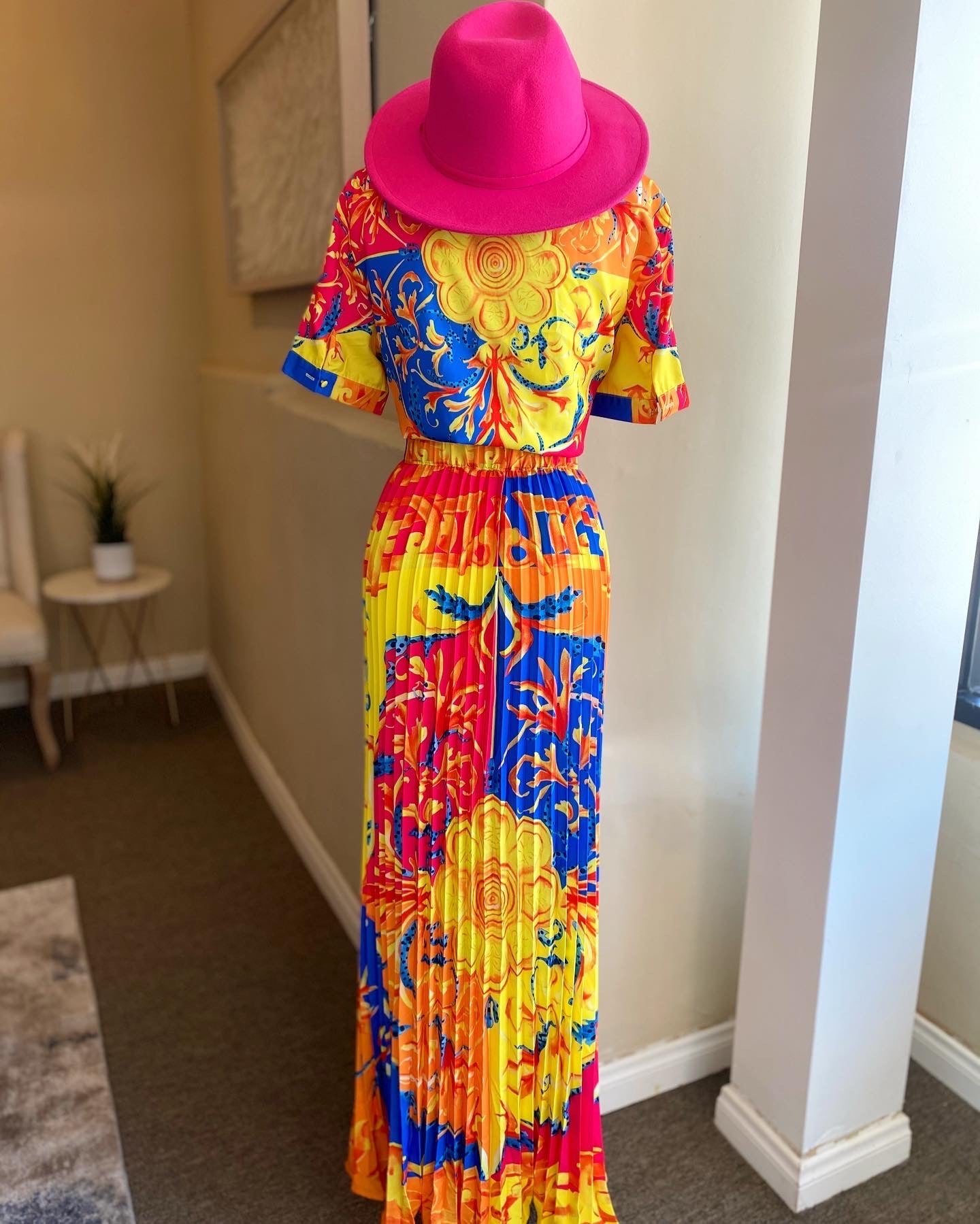 Abstract Wrap Maxi