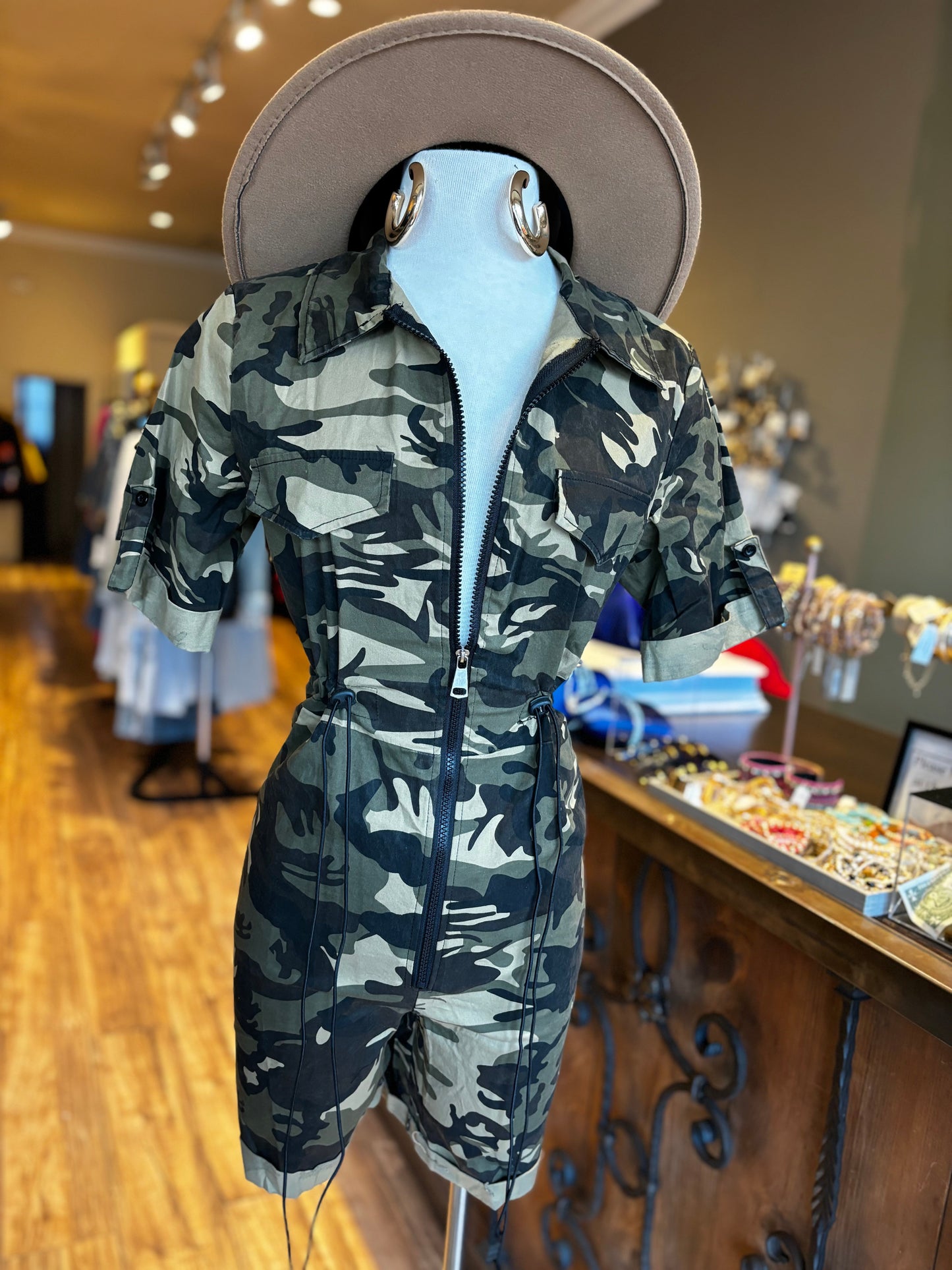Army Green Romper