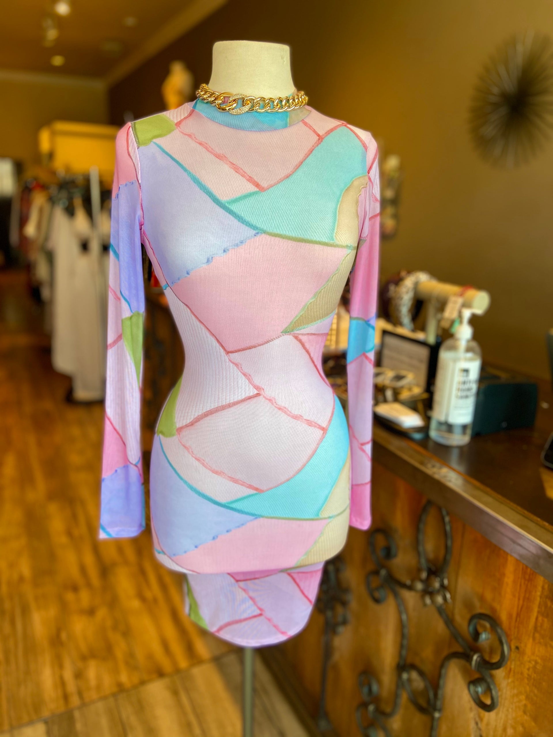 pink marble mesh dress Mamalicious Maternity jersey mesh boat neck midi dress in pink marble print