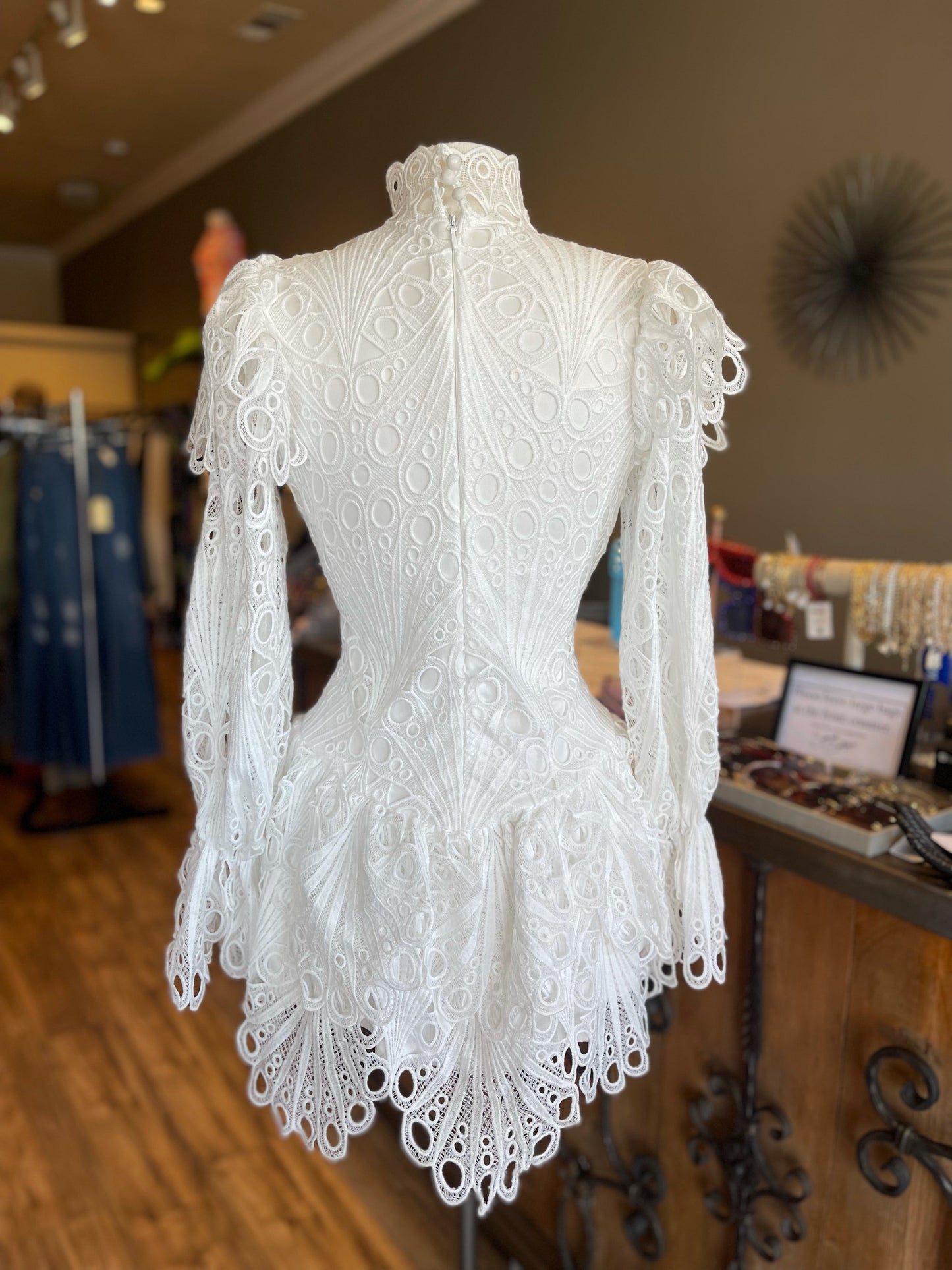 Crochet Lace With Bell Sleeve Dress Sabrak Boutique Crochet Lace With Bell Sleeve Dress Sabrak Boutique