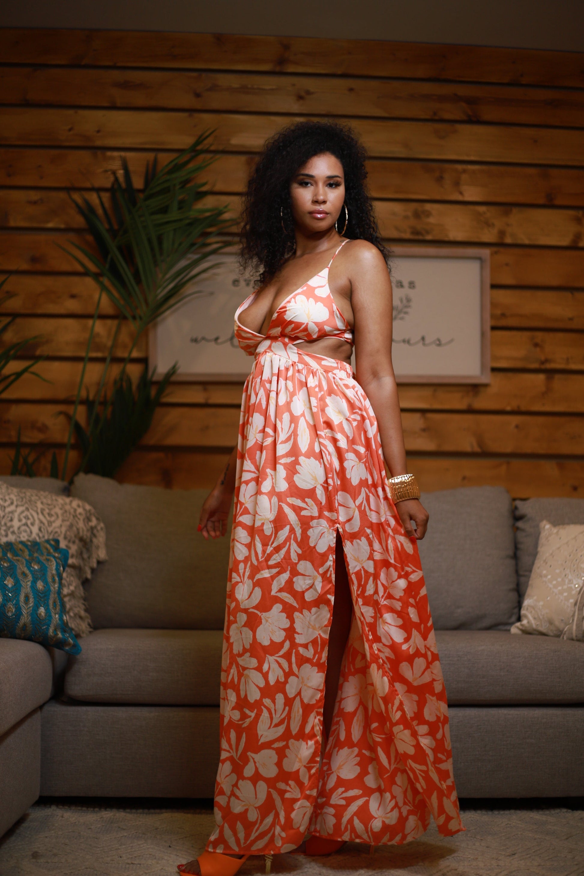 Floral Backless Dress – Sabrak Boutique
