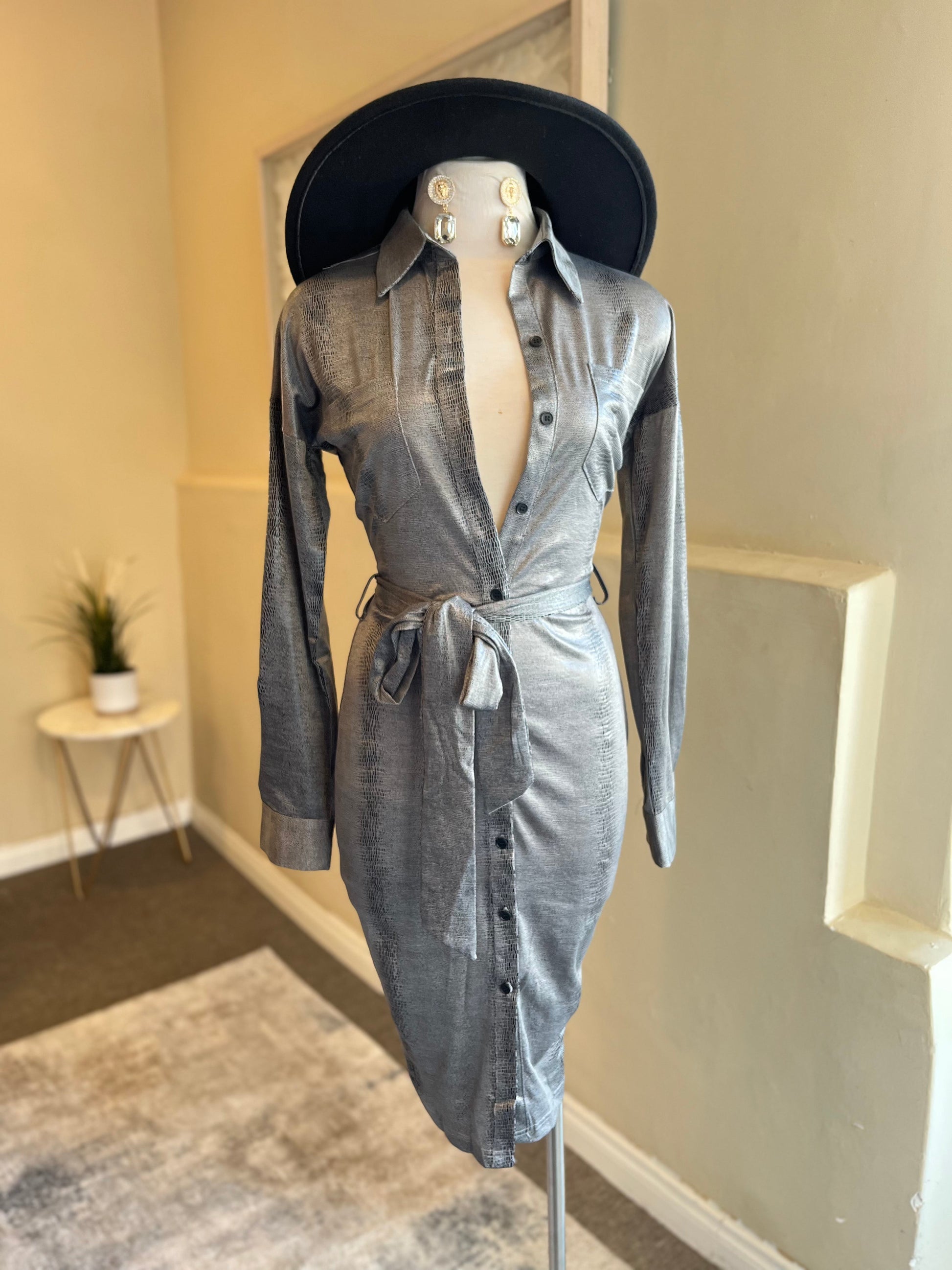 snakeskin long sleeve dress snake print dress long sleeve Long Sleeve Snake Skin Dress SAINT CHRISTINE