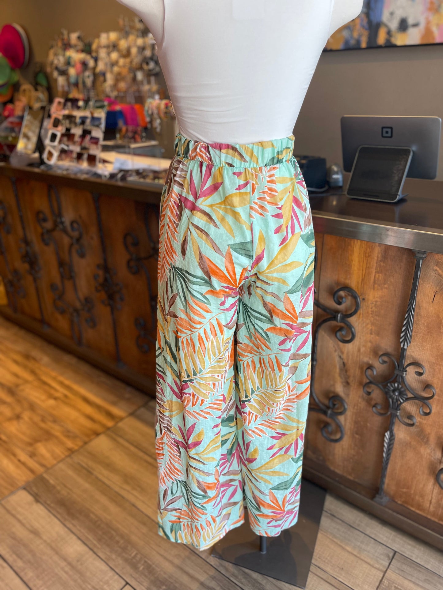 Printed Palazzo W Slits
