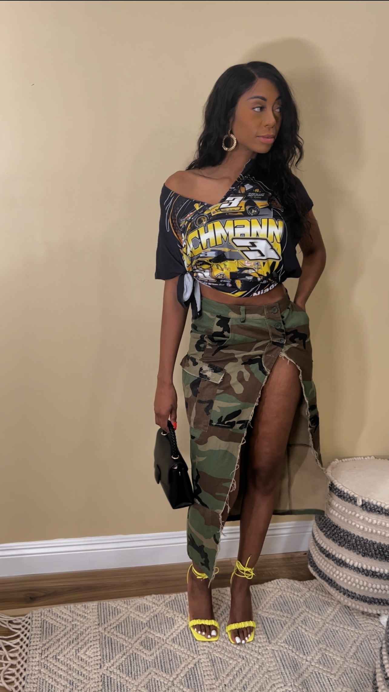 Camo Skirt W/Slit